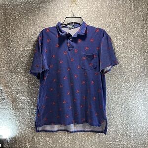 Vinatge Polo By Ralph Lauren Polo Shirt Lobster Embroidered Blues Pocket XL USA